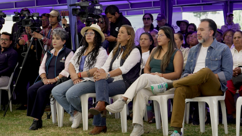 Alcalde de Quito, Pabel Muñoz, en la presentación de Estrategia de Descontaminación de Ríos del DMQ.