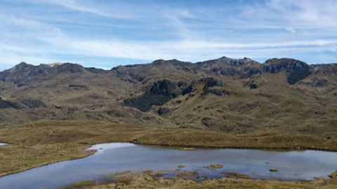 Las lagunas del Parque Nacional Cajas, en Azuay, en septiembre de 2024.