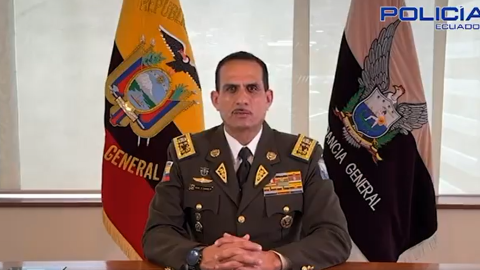 El comandante general de la Policía Nacional. Víctor Hugo Zárate, el 17 de septiembre de 2024.