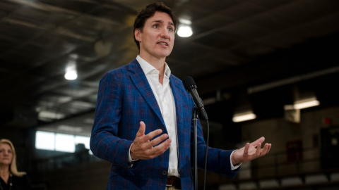 Justin Trudeau, primer ministro de Canadá, en una conferencia, el 9 de julio de 2024.