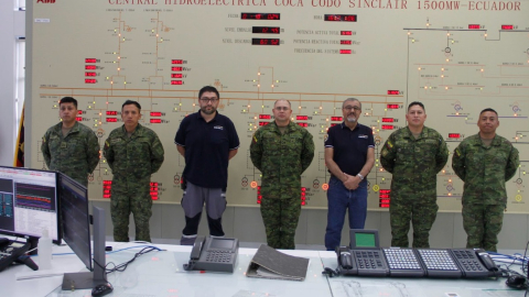 Militares estarán por 150 días en la central hidroeléctrica Coca Codo Sinclair, 19 de septiembre de 2024.