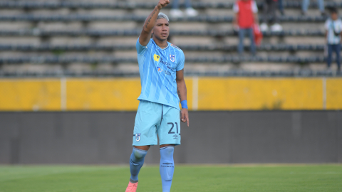 Luciano Nieto, durante un partido de Universidad Católica, el 19 de septiembre de 2024.