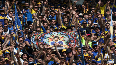 Hinchas de Boca Juniors, antes del clásico argentino ante River Plate, el sábado 21 de septiembre de 2024.