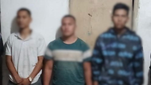 Tres supuestos miembros de ´Los Águilas' fueron detenidos en delito flagrante.