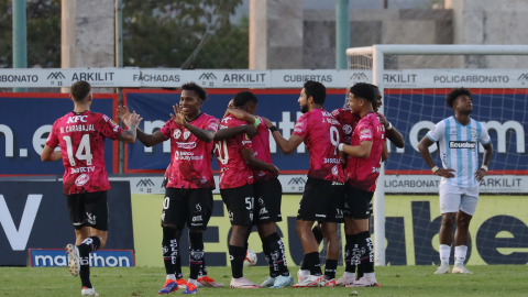 Independiente del Valle festeja durante el partido ante Guayaquil City, jugado el pasado 24 de septiembre de 2024.