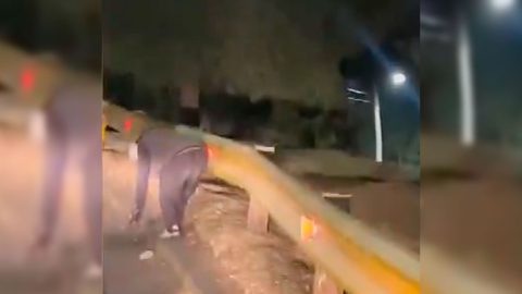 Video muestra a presunto causante de incendio en el norte de Quito, la Policía lo detuvo