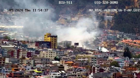 En El Condado se registra un nuevo incendio forestal en Quito