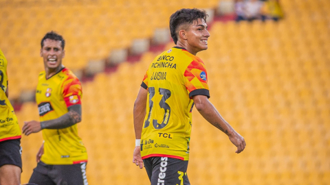 El jugador de Barcelona, Juan Usma, durante su debut ante Macará el domingo 15 de septiembre de 2024, por LigaPro.