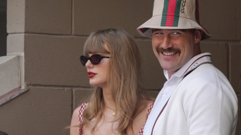 Taylor Swift y Travis Kelce en una imagen capturada a inicios de septiembre de 2024.