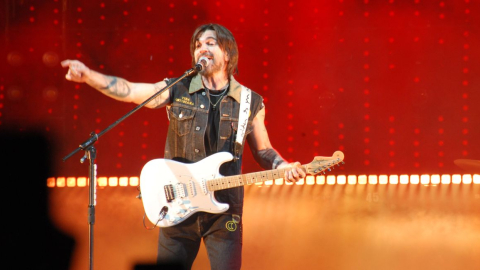 Juanes durante el concierto en Quito, la noche del 3 de octubre de 2024.