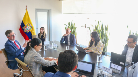 Imagen referencial de una reunión de los miembros del gabinete económico del Gobierno de Daniel Noboa, 3 de septiembre de 2024.