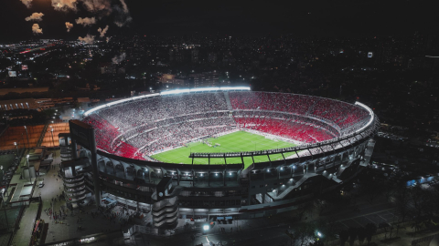 Vista aérea del estadio Monumental de River Plate, en Buenos Aires, en septiembre de 2024.