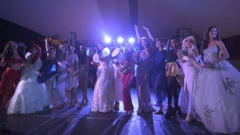 Show de talentos de las candidatas a Reina de Guayaquil, el 28 de septiembre de 2024.