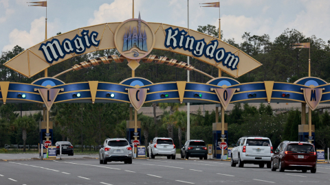 La entrada al parque de Magic Kingdom en Orlando, Florida, 21 de mayo de 2023.