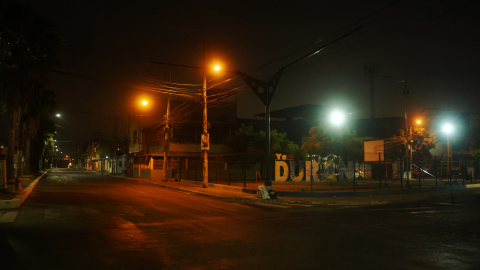 Fotografía capturada en la noche del 19 de septiembre de 2024 en el sector Cerro de Las Cabras, en Durán.