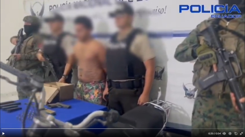 El detenido en Durán sería parte de la organización terrorista Chone Killers.