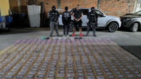 Ciudadano venezolano detenido por la Policía Nacional, 14 de octubre de 2024.