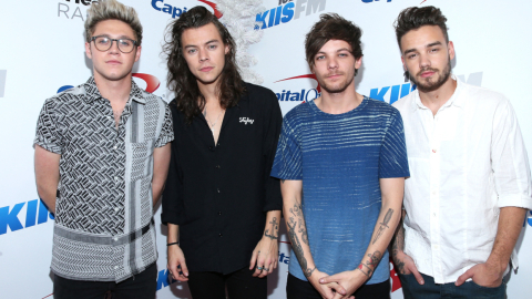 Los integrantes de One Direction en el Jingle Ball 2015, 3 de diciembre de 2015.