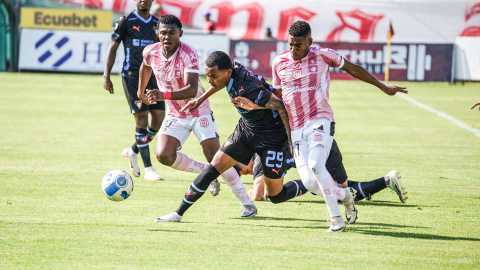 Liga de Quito se enfrenta a Técnico Universitario por la LigaPro, el 19 de octubre de 2024.