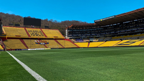 El estadio Banco Pichincha, previo al Clásico del Astillero entre Barcelona SC y Emelec, el 20 de octubre de 2024.