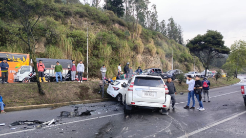 Accidente de tránsito en la avenida Simón Bolívar, el 1 de noviembre de 2024.