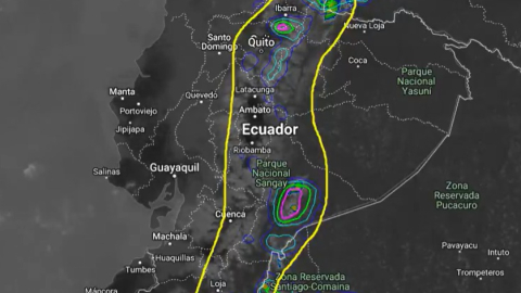 Inamhi prevé lluvias en la Sierra y Amazonía este 1 y 2 de noviembre de 2024.