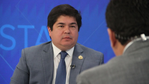 Imagen referencial del ministro de Gobierno, Arturo Félix Wong, en una entrevista el 9 de septiembre de 2024.