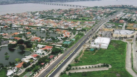 Imagen panorámica de La Puntilla, en Samborondón.