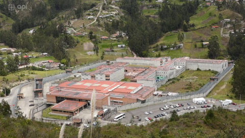 Cárcel de Turi, en Cuenca, donde fue localizado un dron que sobrevolaba las instalaciones.