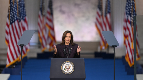 Kamala Harris dice que en Estados Unidos "cuando perdemos una elección, aceptamos los resultados"