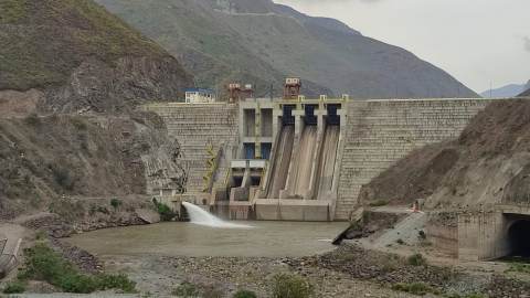 Hidroeléctrica Minas San Francisco, entre Azuay y El Oro, en el sur de Ecuador, 13 de noviembre de 2024.