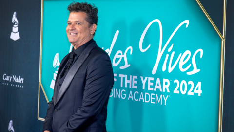 Carlos Vives durante la alfombra roja de los Latin Grammy para recibir el premio de persona del año,14 de noviembre de 2024.