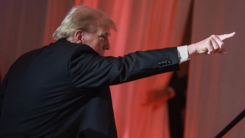 El presidente electo de Estados Unidos, Donald Trump, en la gala del America First Policy Institute en el Mar-a-Lago, en Plam Beach, Florida, el 14 de noviembre de 2024.