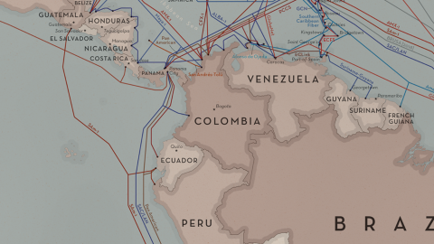 Cuatro cables submarinos conectan el Internet en Ecuador.