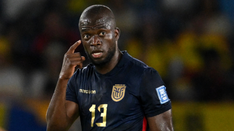 Enner Valencia durante el partido entre Colombia y Ecuador por Eliminatorias, 19 de noviembre de 2024.