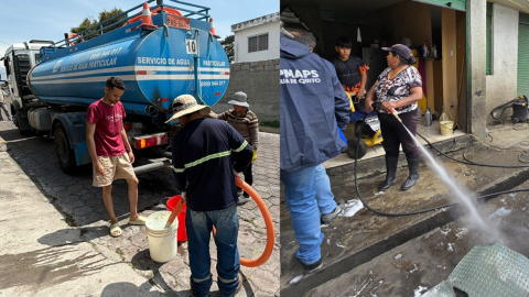 Desperdicio y falta de agua se evidencian en Quito.