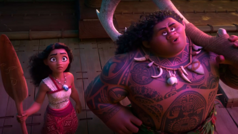 Moana y Maui, personajes de la nueva película de Walt Disney Animation Studios.