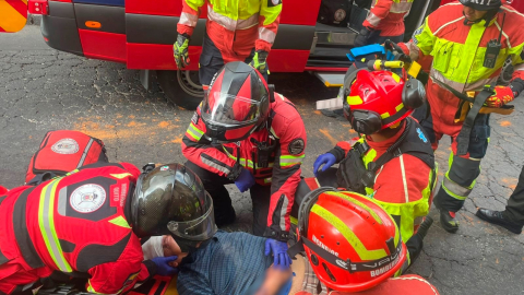 Un hombre cayó de un edificio en el Centro Histórico el 3 de diciembre de 2024.