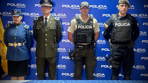 Imagen referencial de miembros de la Policía Nacional de Ecuador.