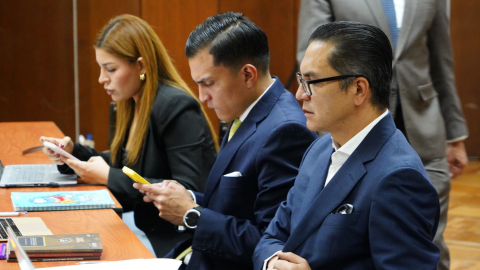 Wilman Terán, expresidente del Consejo de la Judicatura, en el arranque de la presentación de su prueba en el caso Independencia Judicial.