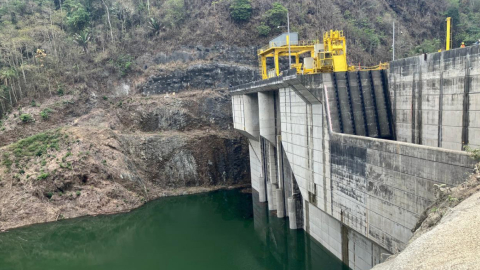 Vista de las obras del Complejo Hidroeléctrico Toachi Pilatón, el 27 de noviembre de 2024.