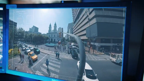 Fotografía referencial extraída de un video publicado por la Alcaldía de Guayaquil el 18 de diciembre de 2024 que muestra la perspectiva de una cámara de seguridad.