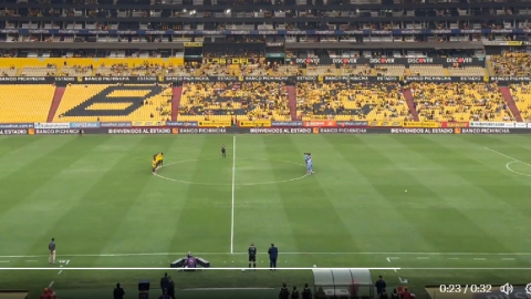 Imagen del estadio Monumental antes del partido entre Barcelona SC y Macará, el 15 de septiembre de 2024.