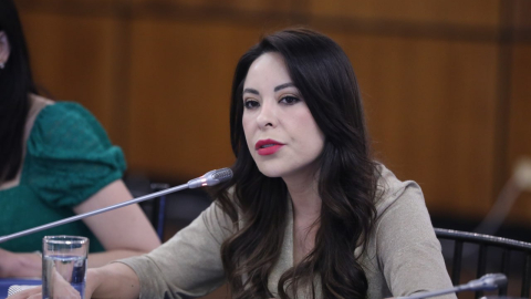 Pamela Aguirre dirigió el 18 de diciembre de 2024 la sesión a la que fue llamada la fiscal Diana Salazar.