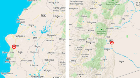 Imágenes de los temblores registrados en Ecuador, este 23 de diciembre de 2024.