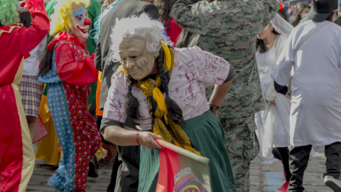 Imagen de las fiestas de Inocentes en San Gabriel, Carchi, de diciembre de 2022.