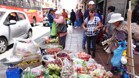 Trabajadores informales en Cuenca