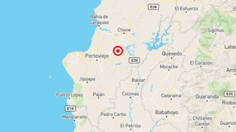 reporte de un temblor en Ecuador