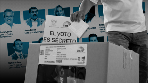 Composición fotográfica sobre las elecciones presidenciales 2025.