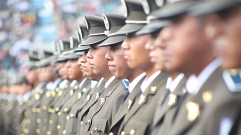 Imagen referencial de policías nacionales de Ecuador.